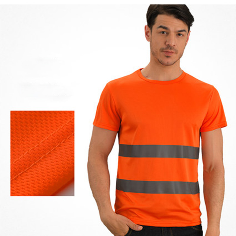 HiVis безопасная Светоотражающая рубашка Hi VisShirt с коротким/длинным рукавом, 100% полиэстер, дорожная работа
