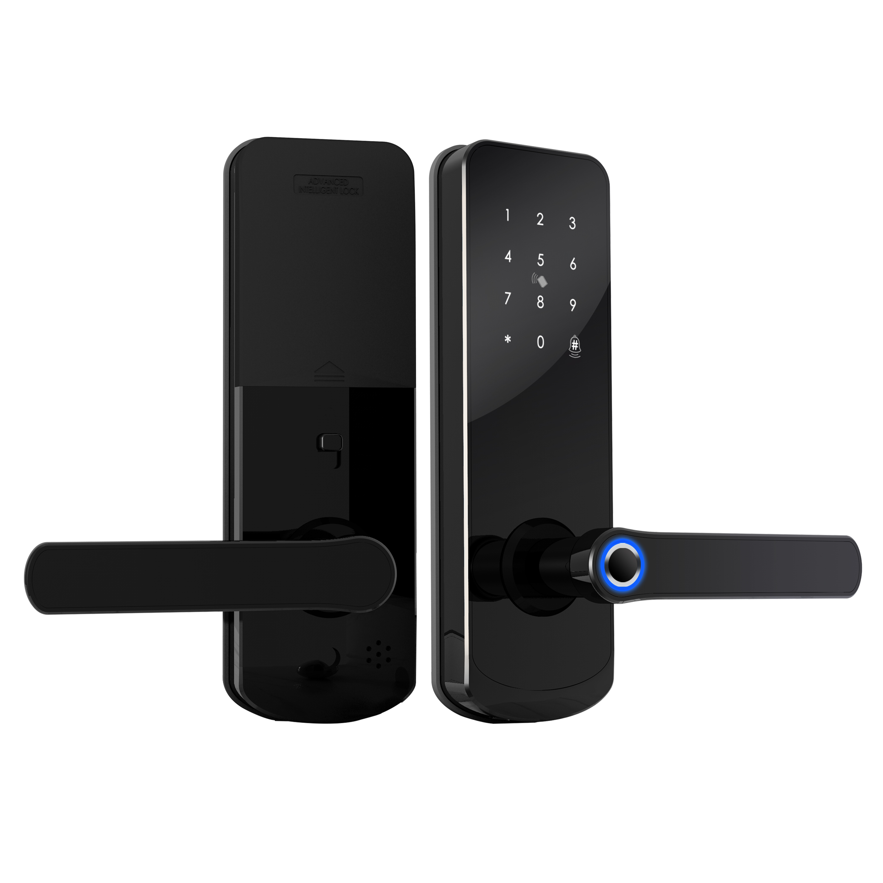 UNI-SEC TT замок алюминиевый пароль цифровой tuya smart замки bluetooth Смарт-дверные замки с Защита от следов от пальцев и RFID(HML-1602F-B)
