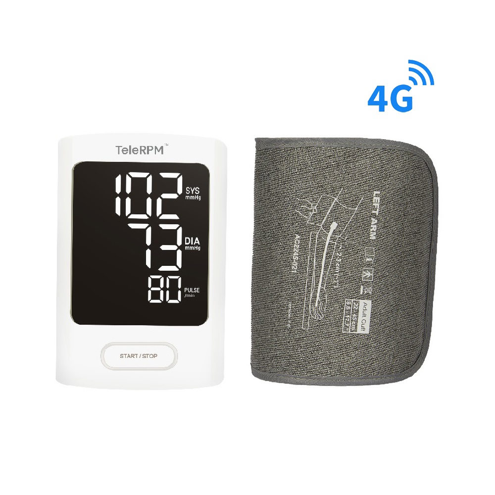 TRANSTEK household medical device TeleRPM smart sphygmomanometer supports 4G networking for telehealth monitoring blood pressure