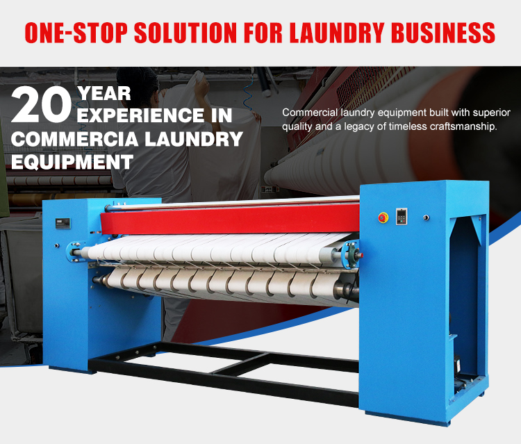 Industrial Ironing Machine Big Flatwork Sheets Textile Automatic Electric For Hospital Hotel Factory