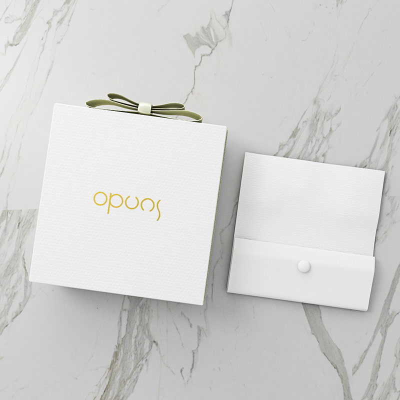 SUNDO luxury custom printed jewelry box personalized logo packaging drawer cardboard box and microfiber jewelry bag