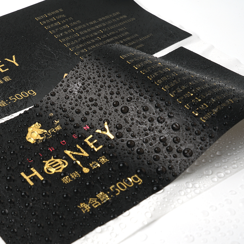 Custom Waterproof honey Jar Packaging Labels Candle Jar Gold Foil Labels Candle Jar Sticker