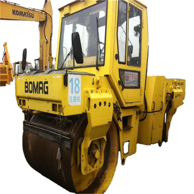 Б/у Вибрационный ролик Bomag с двойным барабаном, немецкий ролик bomag bw161