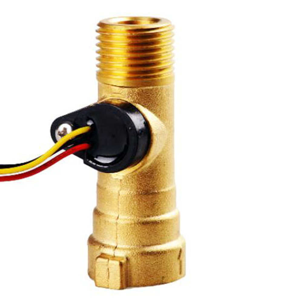 1~30LPM G1/2" inch brass Rotor Turbine DN15 Water Flow Meters Hall Effect Magnetic Water Flow Sensors