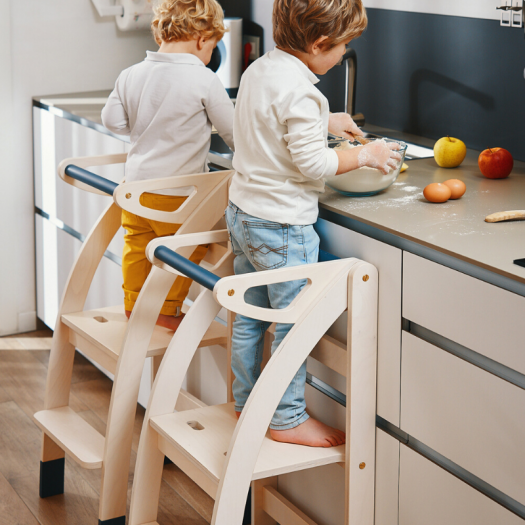 XIHA Adjustable folding auxiliary tower Montessori Learning Tower kitchen step stool helper tower