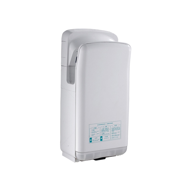 Wall Mount Quick Drying High Speed Brushless Motor Plastic Jet Air Hand Dryer