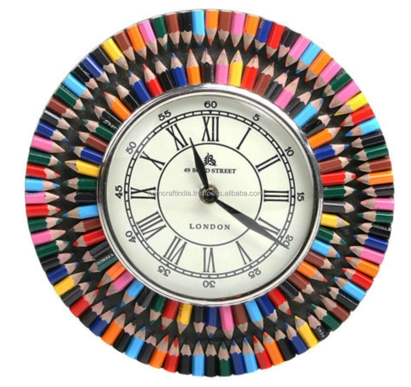 WALL CLOCK DECORATIVE HOME AND SPECIALLY FOR KIDS ROOM WITH PENCIL DESIGN