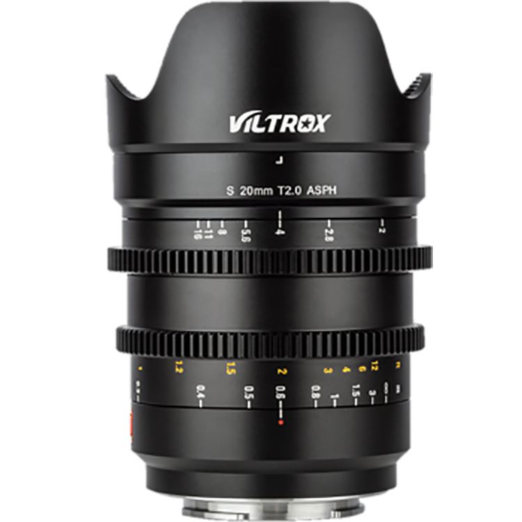 Viltrox S 20mm T2.0 Cine Lens Full Frame Manual Focus Wide-angle Lens for Panasonic Lumix S1R S1 S1H SL2 L Mount Camera Lens