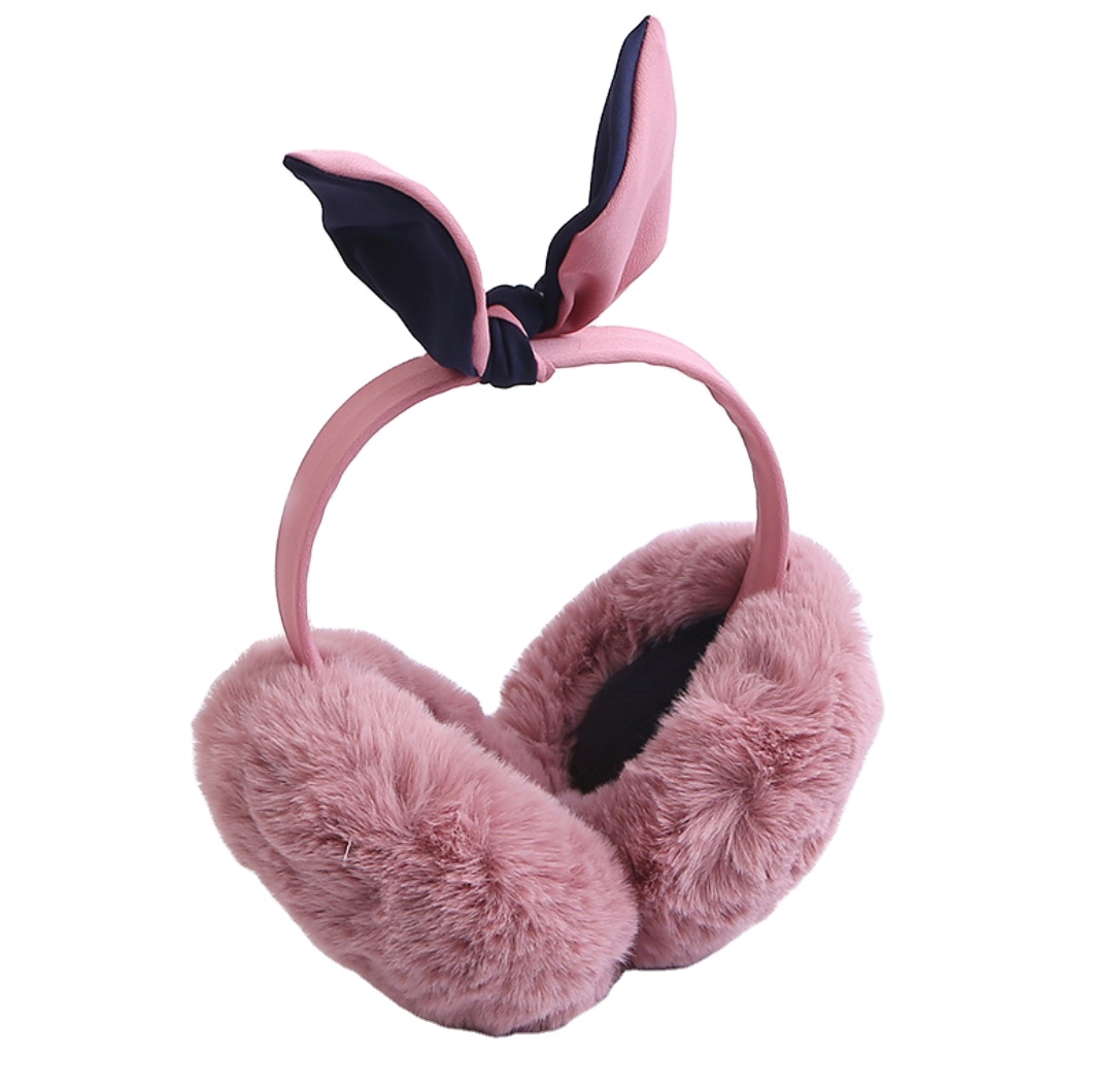 2021 popular hotsale cute keep warm knitted boys girls ear muffs for winter ski