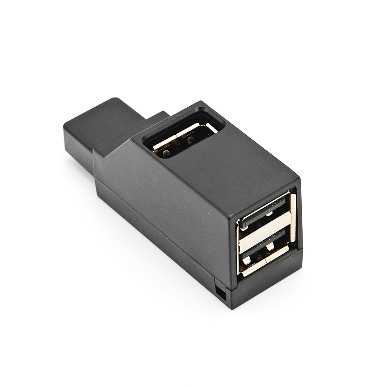 Портативный мини-разветвитель с 3 портами USB 2,0, высокоскоростной концентратор для передачи данных, адаптер, USB-разветвитель для ПК, ноутбука, MacBook Pro