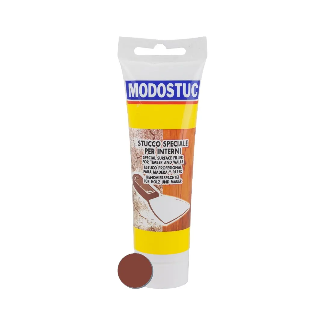 Modostuc Professional Filler For Wood And Wall Repairs  Coating and Paint - Furniture Production Market - Mahogany 250g.