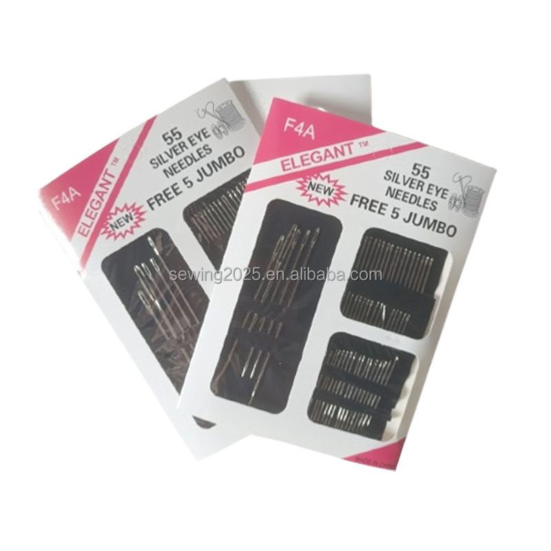 55 Multifunctional F4 Hand Sewing Needle Set Combination Paper Card Packaging Household Hand Sewing Needle Set