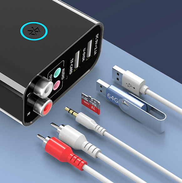 Приемник-передатчик Bluetooth K16 2 в 1, 3,5 мм, беспроводной аудиоадаптер RCA, USB-накопитель/TF-накопитель, 5 В, а, зарядное устройство USB с дистанционным управлением