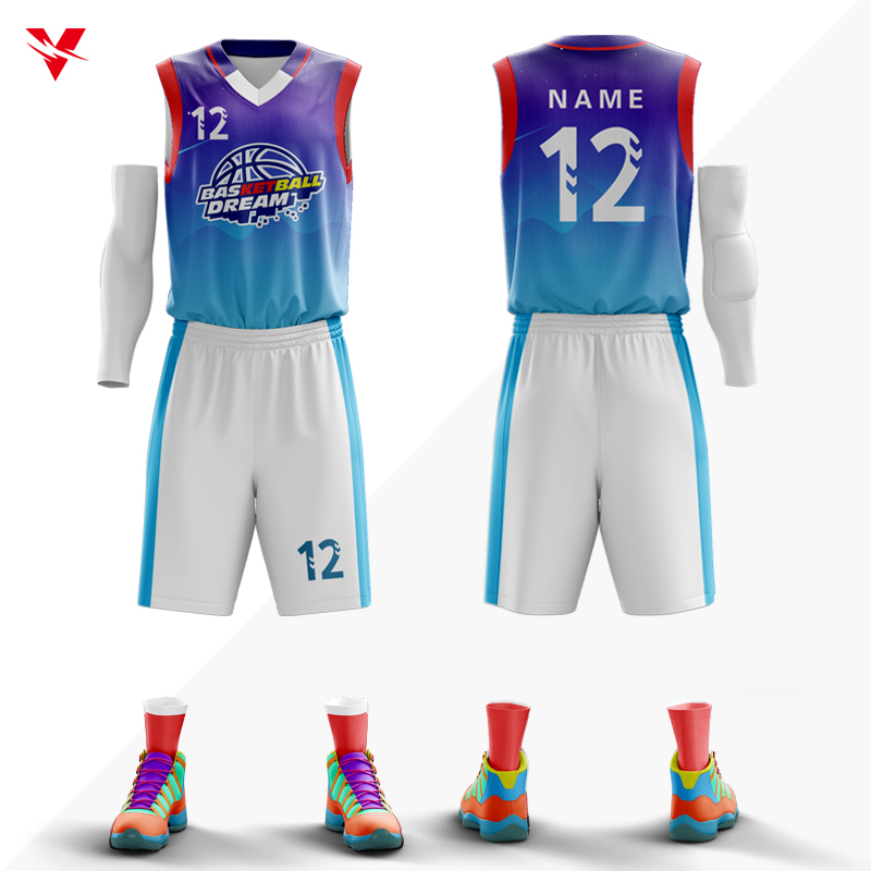 Wholesale Custom Cheap Basketball Jerseys Breathable Basketball Wear Quick Dry Basketball Shirts School Team Uniforms For Men'S