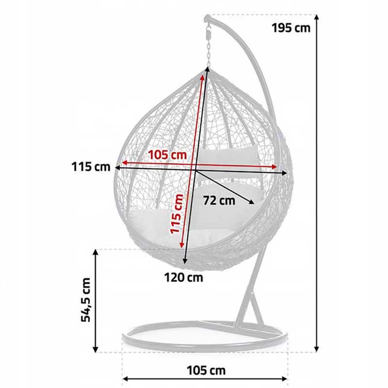 Patio indoor outdoor swing chair egg bird nest outdoor basket hanging garden swing