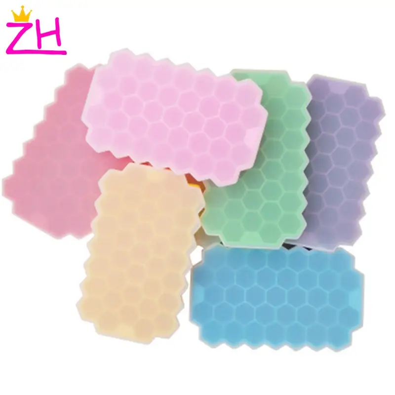 Factory Direct Silicone Ice Cube Tray Honeycomb Shape Ice Cube Moulds Handmade Chocolate Jelly Pan Durable Dessert Baking Tools
