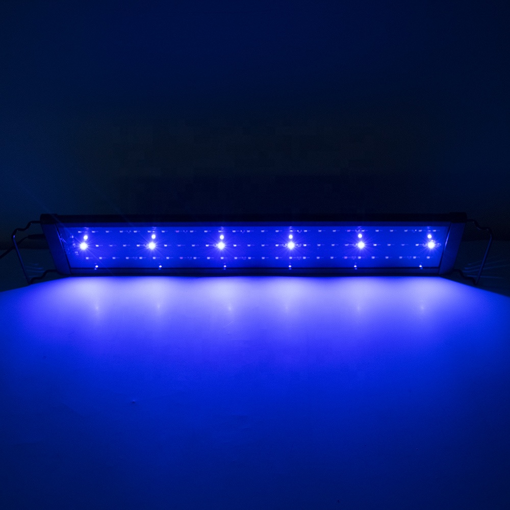 24 вт 120 см led freash водные растения растущий свет для аквариума коралл освещение светодиодное освещение для аквариума морских коралловых рифов