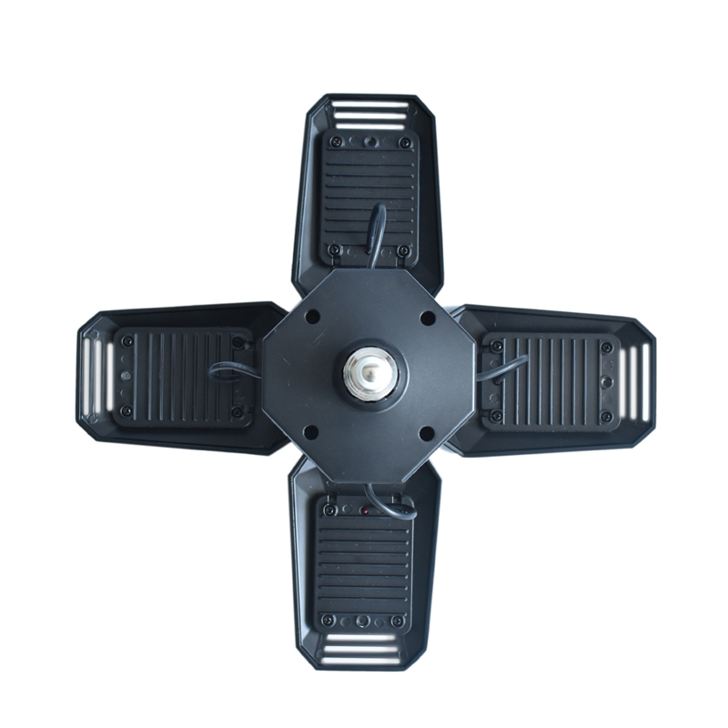 LED Four Leaf Garage Light Deform-able Indoor Ceiling Lamp Basement Outdoor Deformation Super Bright Industrial Lighting Light