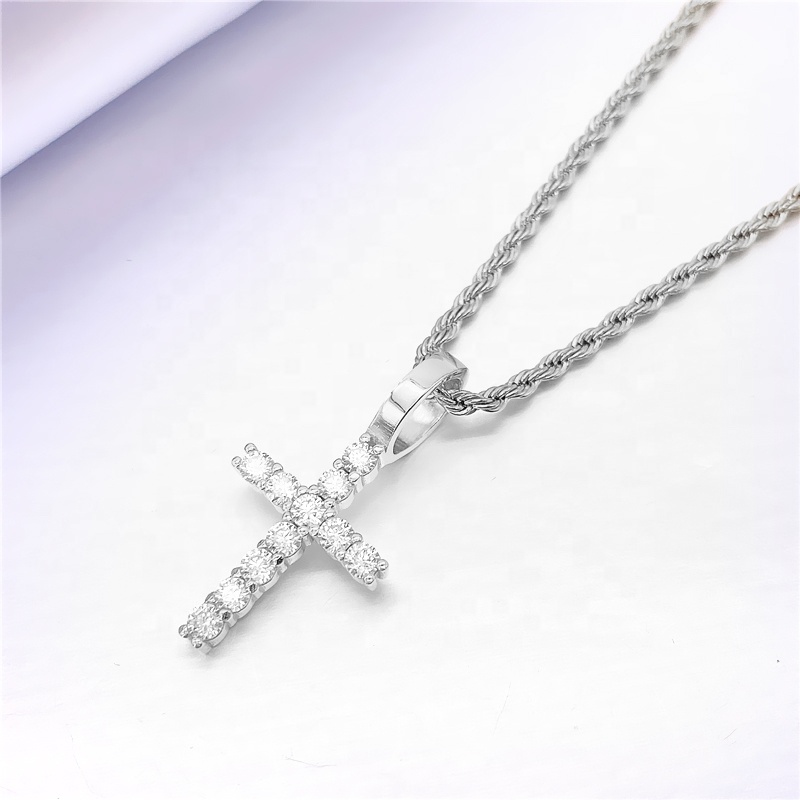 2021 ожерелье с подвеской из муасанита из стерлингового серебра VVS Moissanite
