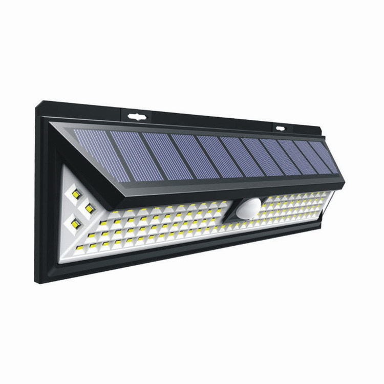 Decorative 118 Led Bright Solar Panel Powered Wall Solar Mount Cob Smd Light Tops Outdoor Waterproof Lights With Motion