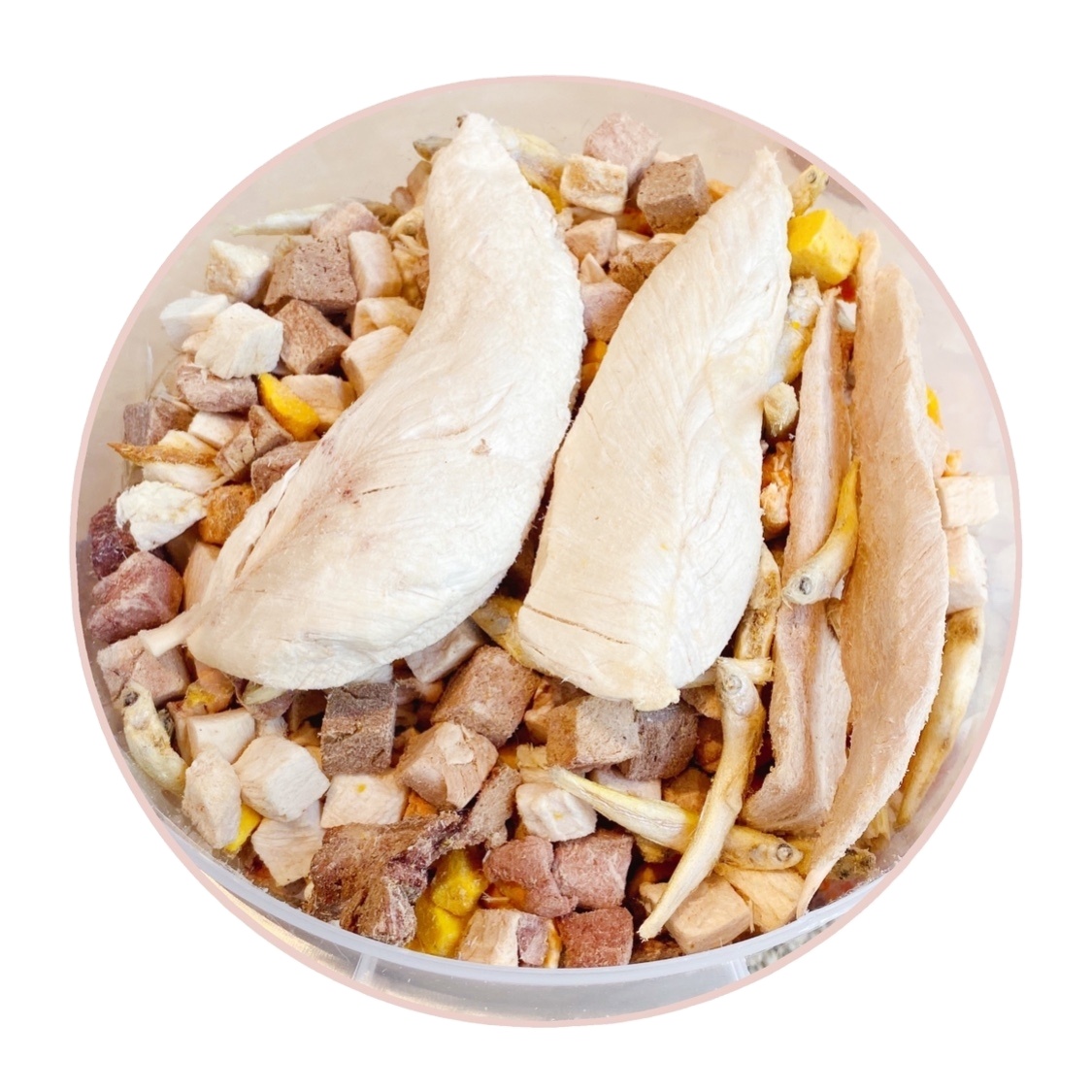 Pet Snacks Chicken Freeze Dried Bucket Cod Quail 500g Cat Snacks Mixed Freeze Dried Bucket Dog Snacks Freeze Dried Meat