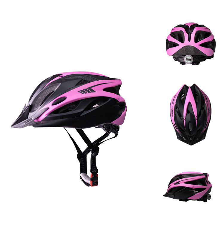 New Stylish Half Face Filp Up Helmet With Led Lights Bike Pink Camping Helmets GTSBROS