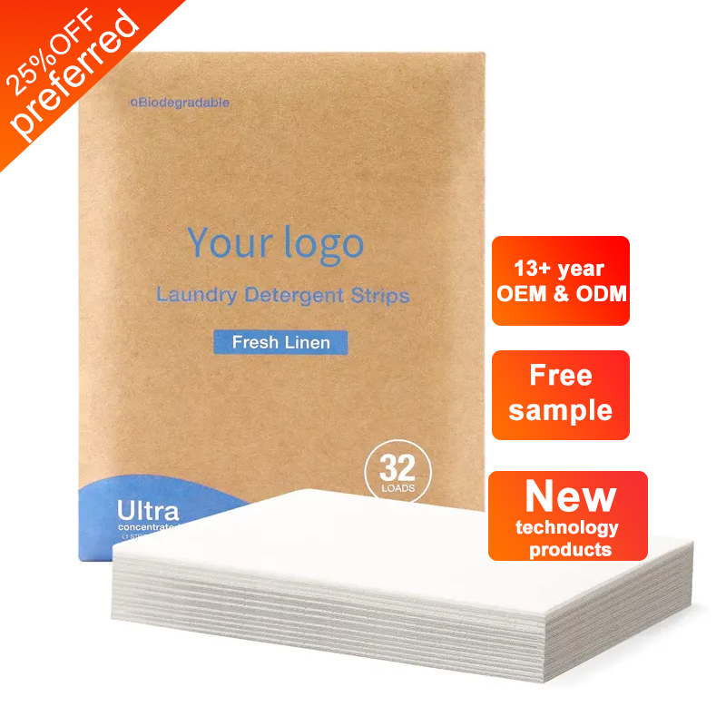 Factory supply good sell clean clothes famous Eco Friendly laundry strips washing paper detergent laundry sheets