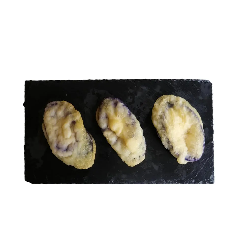 Best export manufacturer offers high quality fried food snack sliced tempura eggplant