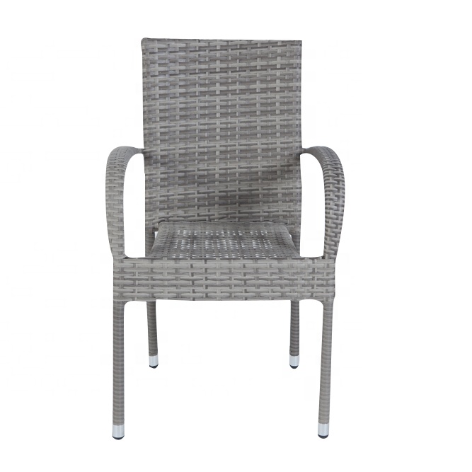 Metal Rattan Outdoor Patio Furniture Garden Chair For Dining