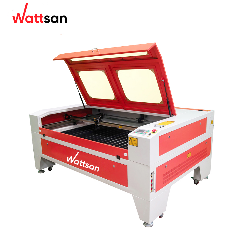 WATTSAN CL 1290ST Duos 100 Вт Co2 лазерная режущая машина с двойной головкой для дерева/ткани/пластика
