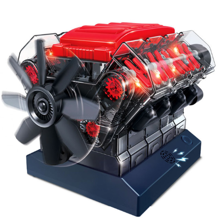 Моделирование двигателя игрушка V8 модель наборы головоломки двигатели для детей и взрослых игрушки высокотехнологичная восьмицилиндровая модель автомобиля игрушка