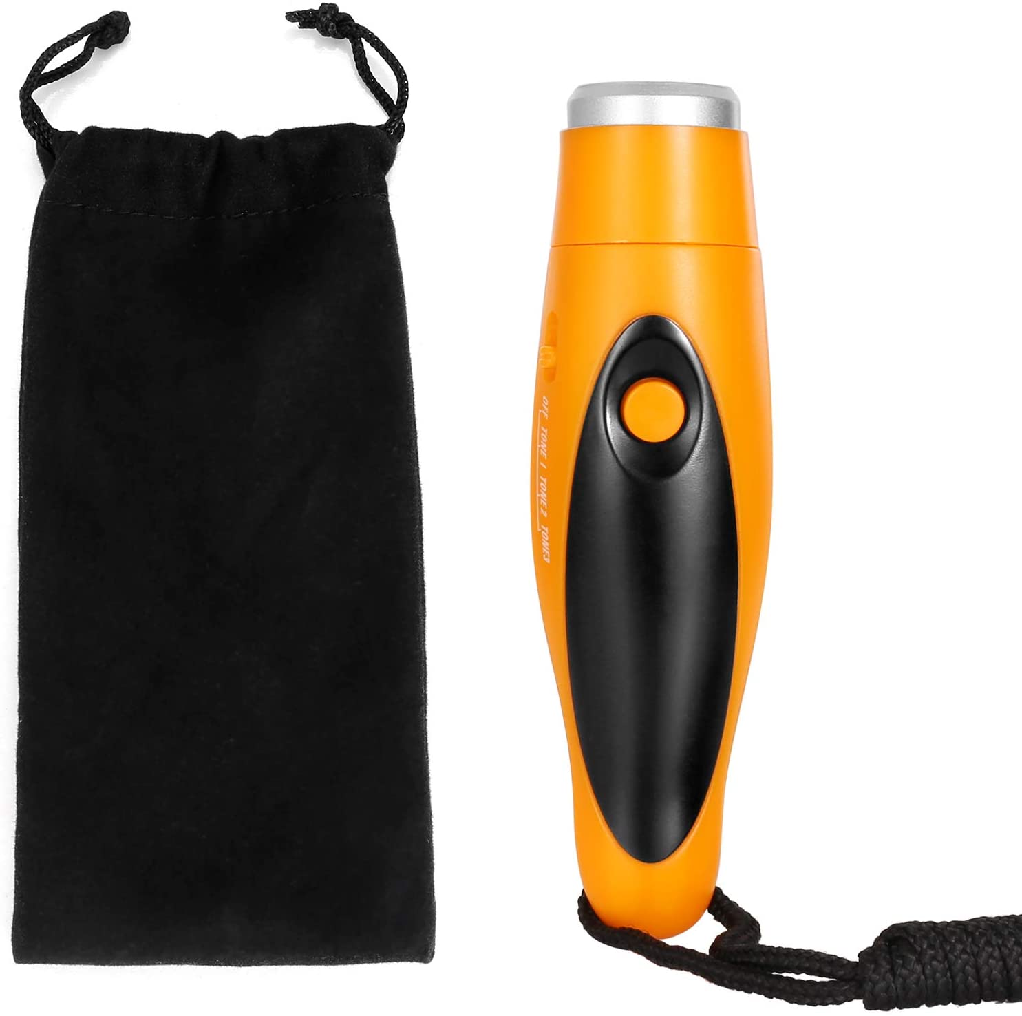 Electronic whistle hand held three pitch electronic whistle, swim whistle
