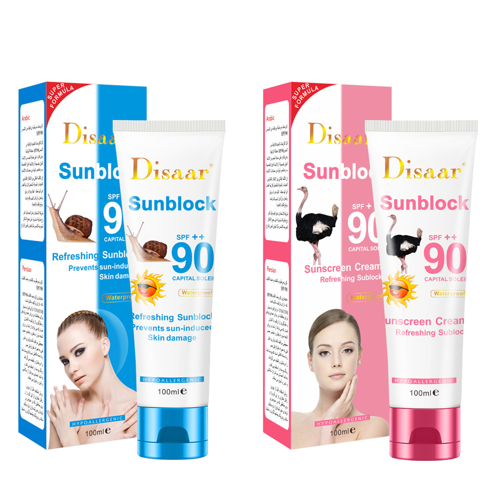 Natural Sunblock Cream, Effective Sunblock, Waterproof Radiation, Best Sunscreen, SPF 90 A + +