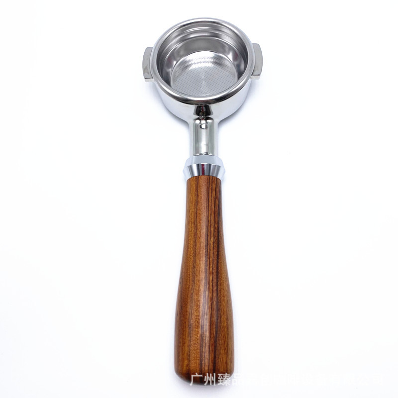 Coffee Machine Rocket E61 Punching Head Bottomless Modification Handle 58mm Universal Solid Wood Stainless Steel Handle