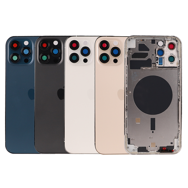 Оригинальный корпус мобильного телефона 6 s 7 8 plus xr 11 12 mini 13 pro max Задняя стеклянная крышка батарейного отсека сменная Рамка для iphone