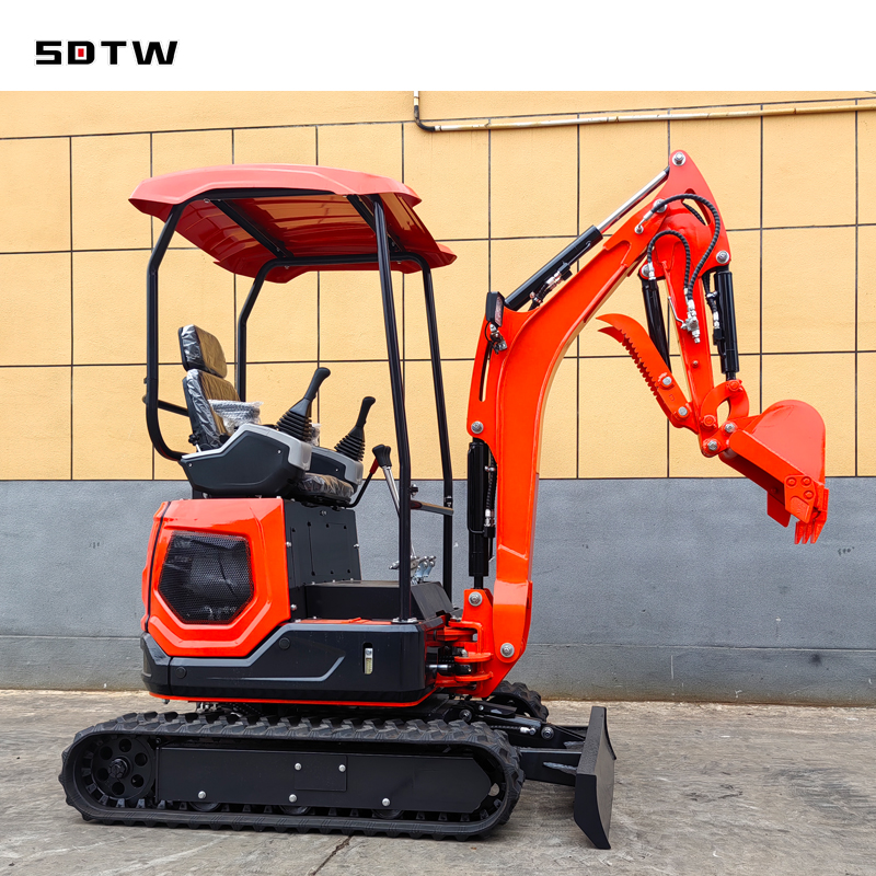 CE Construction Agricultural Machine Micro 1 2 Ton Small Crawler Digger Hydraulic Mini Excavator for Sale