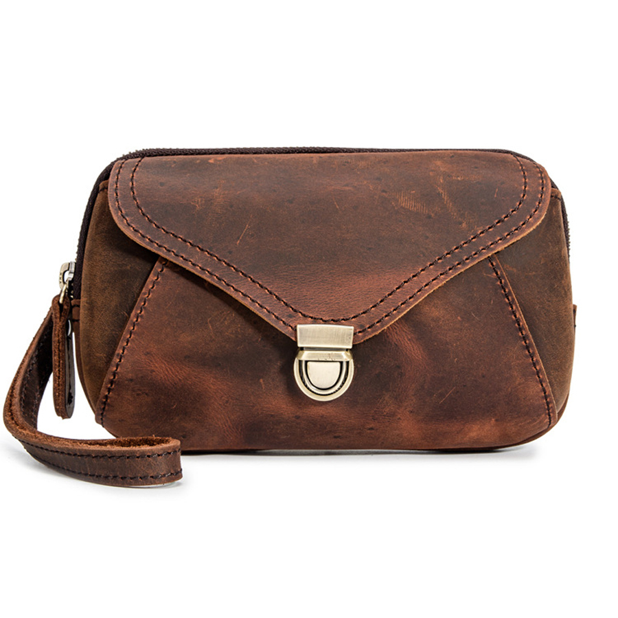 Long Wallet Famous Natural Purse Business Men Phone Clutcbed Framele Genuine Leather Waterproof Vintage Customized Wallet Zipper
