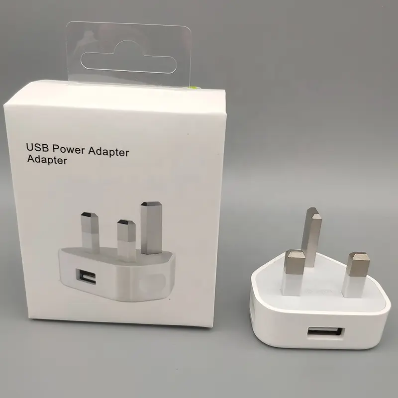 3Pin Charger For Apple UK Charger for iPhone 5/6/7/8/x UK Wall charger for samsung