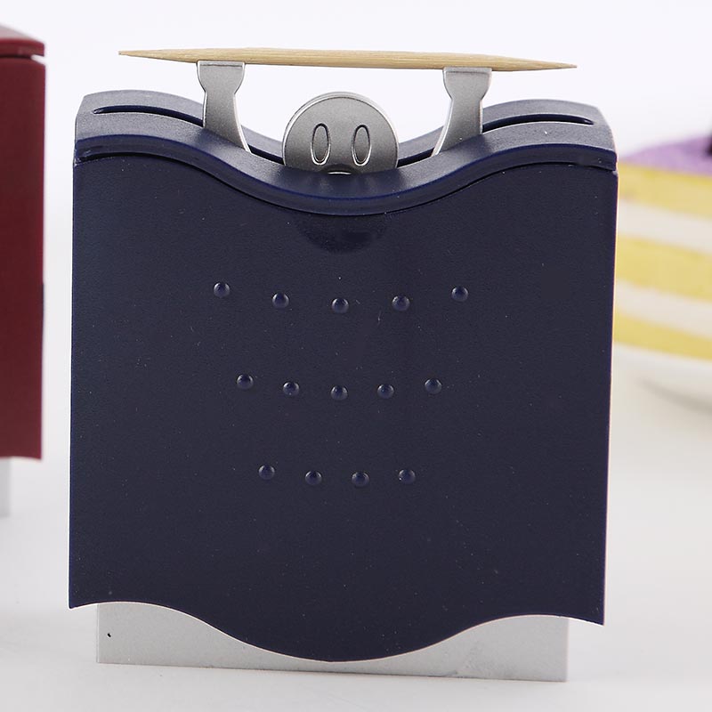 D334 Creative Automatic Plastic Toothpick Man Holder Container Home Living Room Dining Room