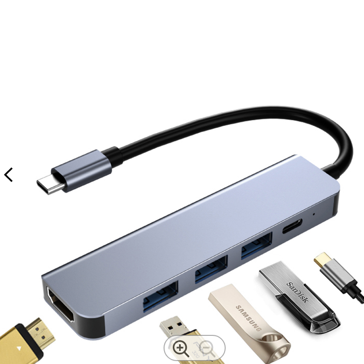 Производители предоставляют 5 в 1 usb-концентратор 15 Вт-100 Вт usb-концентратор для ноутбука