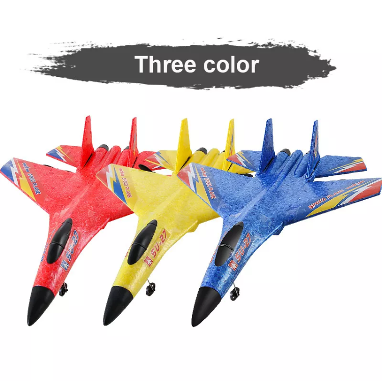 Anti-осень Airplane Model Glider, Unbreakable Flying Toy, RC Airplane, Radio Remote Control, 2,4G, 2CH, 2022, Su 35, 27