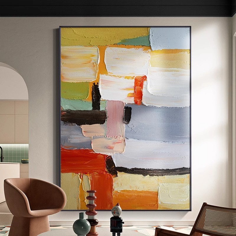 Hand-painted Oil Painting on High-Quality Canvas for Home Decor