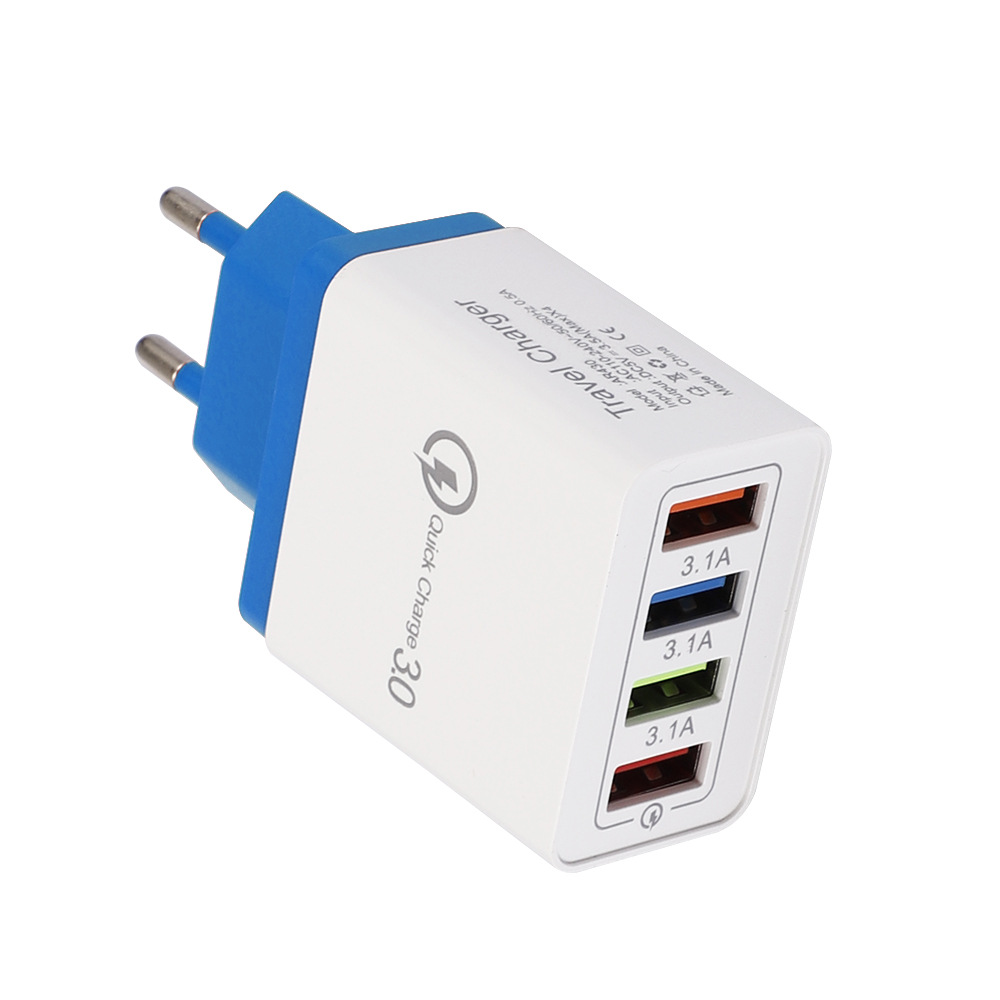 Быстрая зарядка 4 USB-концентратор настенное зарядное устройство адаптер вилка