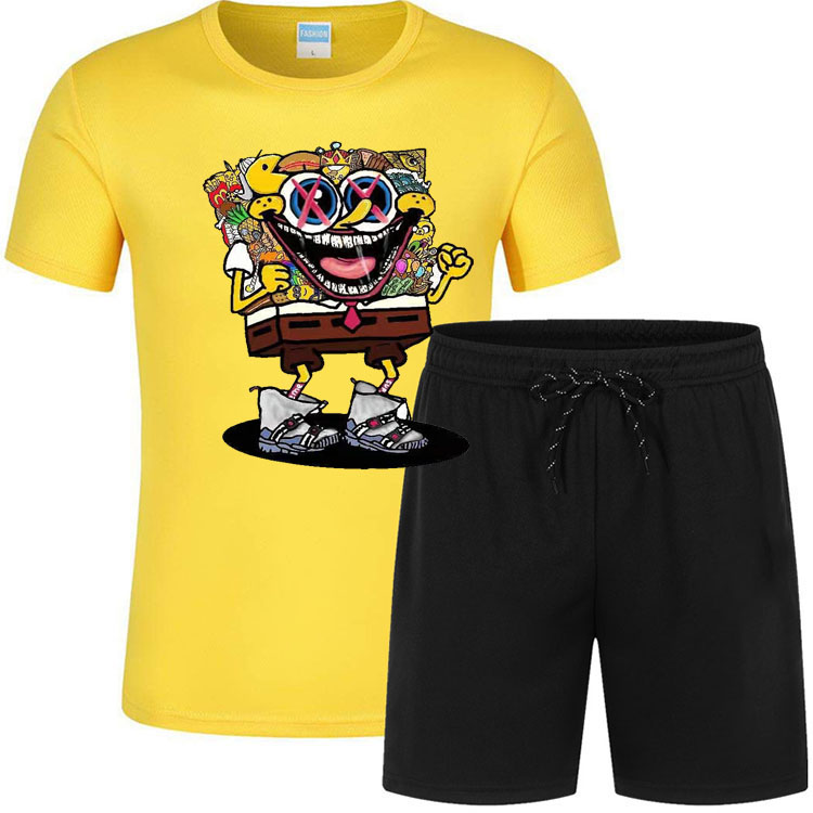 men summer shorts set 2022 short sets sweatsuit vendor joggers suits men summer cotton shorts set