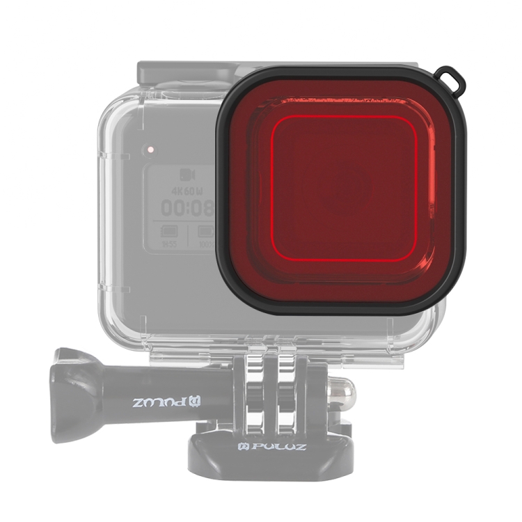 Лидер продаж PULUZ для GoPro HERO8 черный квадратный корпус фильтр объектива камеры для дайвинга
