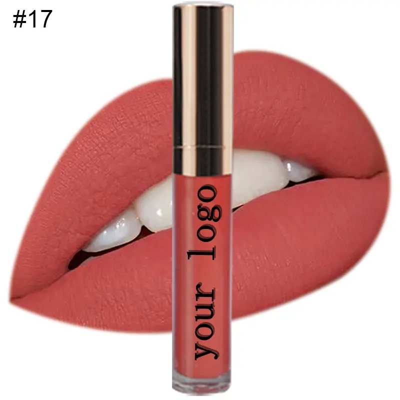 20 Color Wholesale Nude Waterproof Private Label Liquid Custom Matte Lipstick