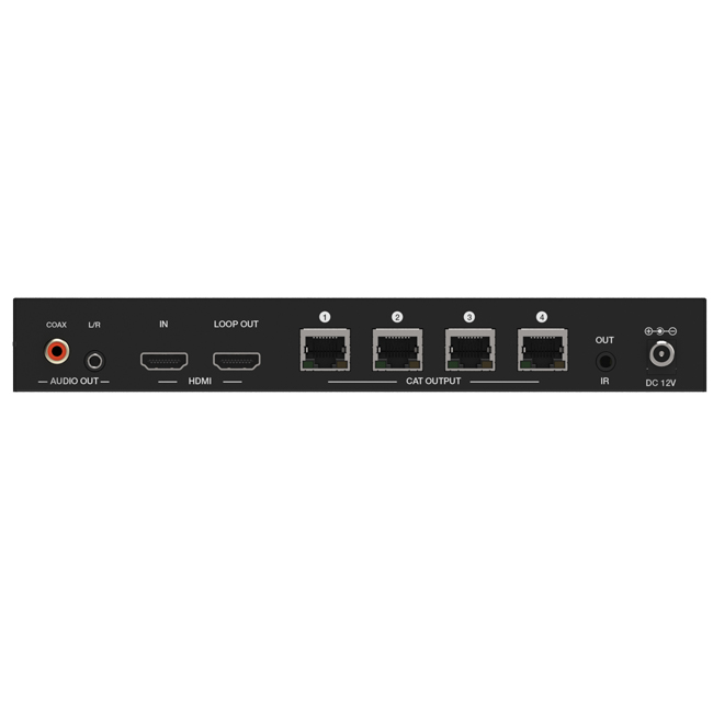 1x4 4 порта 4K HDMI разделитель удлинитель 4 приемника более Cat6 5e 164FT 3D PoC IR