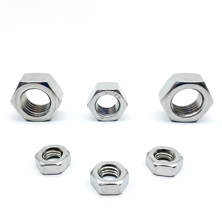 M3-M56 Hexagonal Nut  Custom Stainless Steel 304 Hex Nut DIN934 China Bolt and Nut Manufacturer