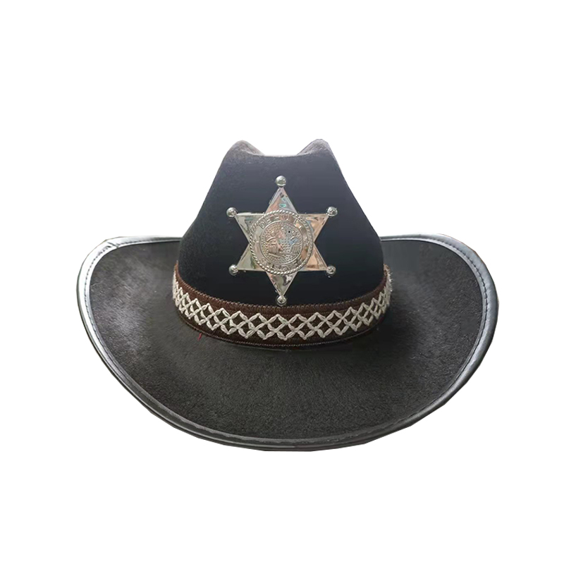 Fashion Gentleman Holiday Costume Party Customize Kids Western Cowboy Hats & Adult Male Cowboy Hat