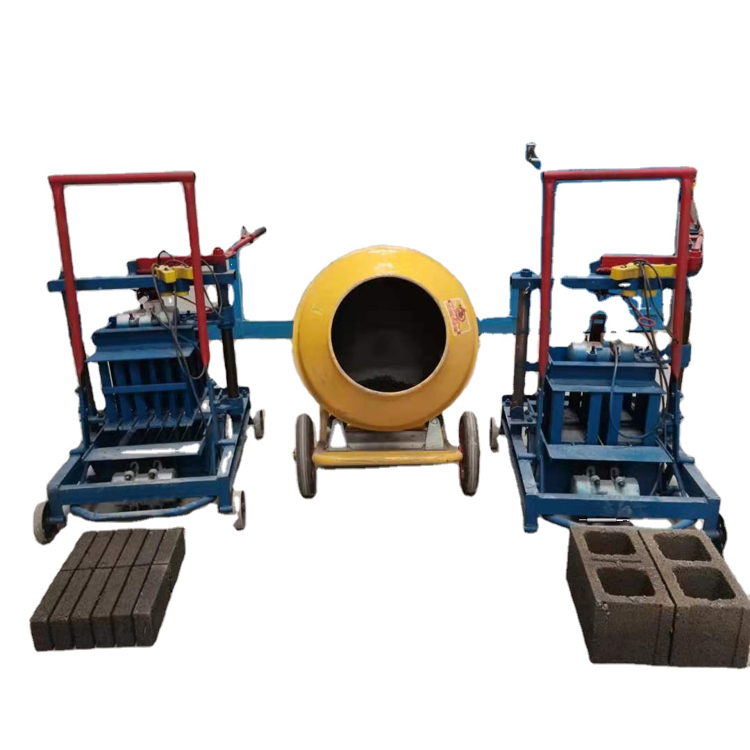 Cheap price small manual type mobile egg laying hollow block making machine for sale